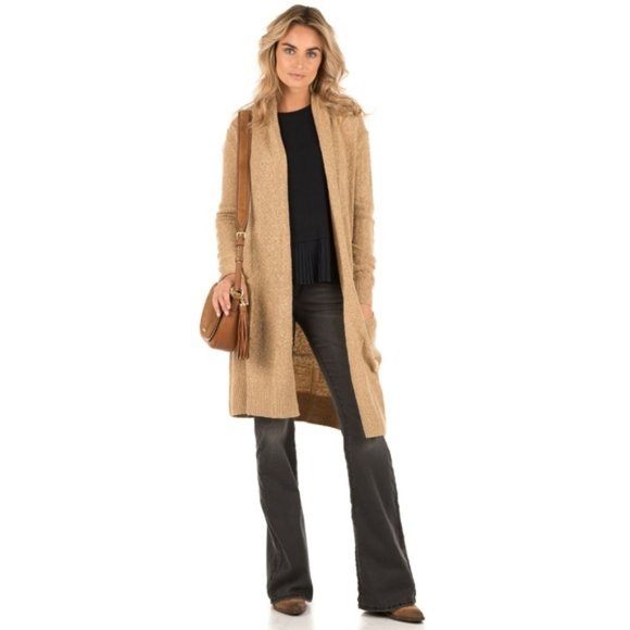 ❤Michael Kors❤ Easy Long Cardigan in Dark Camel - Picture 4 of 5